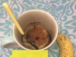 Bolo de caneca de Banana bolo de banana