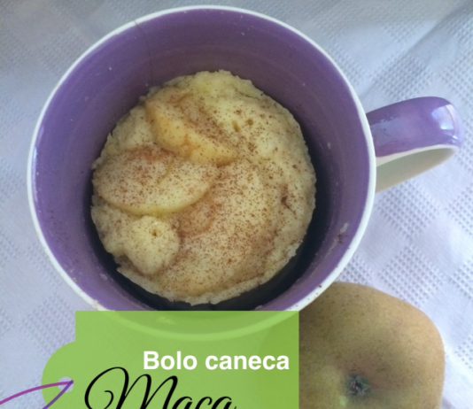 Bolo de caneca de Maça bolo maça