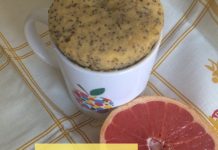 Bolo caneca de Toranja Toranja